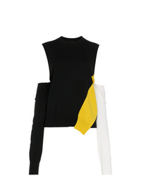 Женский черный свитер с круглым вырезом с принтом от Calvin Klein 205W39nyc