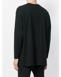 Мужской черный свитер с круглым вырезом с принтом от Represent