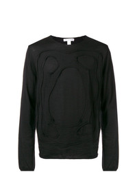 Мужской черный свитер с круглым вырезом с принтом от Comme Des Garcons SHIRT
