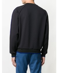 Мужской черный свитер с круглым вырезом с принтом от Versace