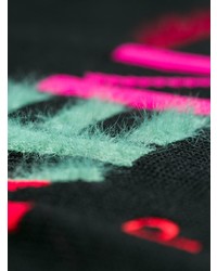 Женский черный свитер с круглым вырезом с принтом от Kenzo