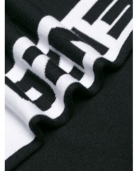 Мужской черный свитер с круглым вырезом с принтом от Kenzo