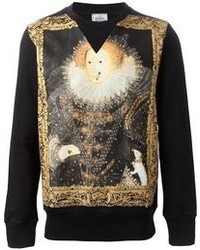 Мужской черный свитер с круглым вырезом с принтом от Vivienne Westwood