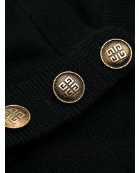 Мужской черный свитер с круглым вырезом с украшением от Givenchy