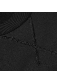 Мужской черный свитер с круглым вырезом с украшением от Lanvin