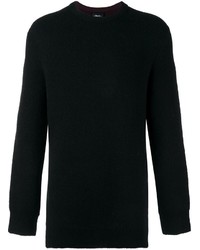 Мужской черный свитер с круглым вырезом от 3.1 Phillip Lim