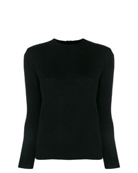 Женский черный свитер с круглым вырезом от A.P.C.