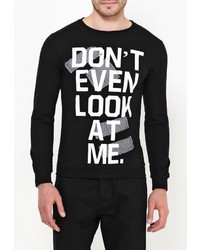 Мужской черный свитер с круглым вырезом от Aarhon