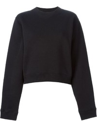 Женский черный свитер с круглым вырезом от Acne Studios