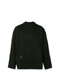 Мужской черный свитер с круглым вырезом от Ader Error