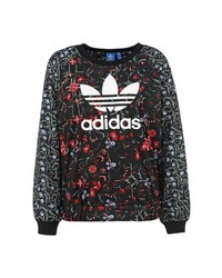 Женский черный свитер с круглым вырезом от adidas Originals