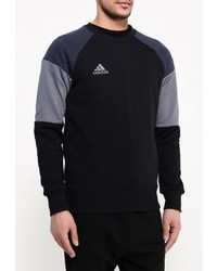Мужской черный свитер с круглым вырезом от adidas Performance
