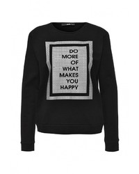 Женский черный свитер с круглым вырезом от adL