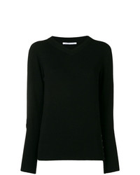 Женский черный свитер с круглым вырезом от Agnona