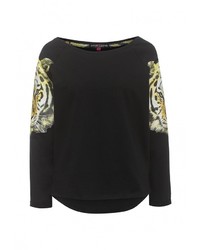 Женский черный свитер с круглым вырезом от Alcott