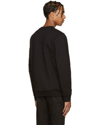 Мужской черный свитер с круглым вырезом от McQ