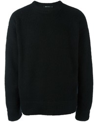 Мужской черный свитер с круглым вырезом от Alexander Wang