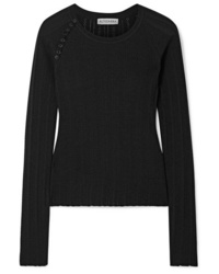 Женский черный свитер с круглым вырезом от Altuzarra