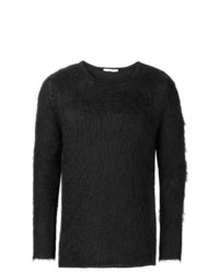Мужской черный свитер с круглым вырезом от Alyx