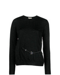 Женский черный свитер с круглым вырезом от Alyx