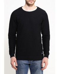 Мужской черный свитер с круглым вырезом от Anerkjendt
