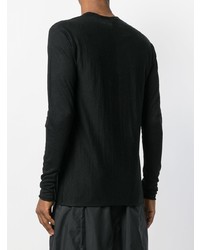 Мужской черный свитер с круглым вырезом от Label Under Construction