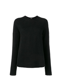 Женский черный свитер с круглым вырезом от Aspesi