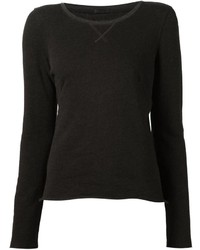 Женский черный свитер с круглым вырезом от ATM Anthony Thomas Melillo