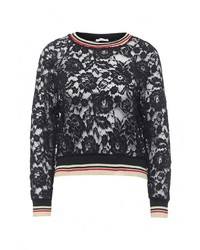 Женский черный свитер с круглым вырезом от Aurora Firenze