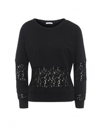 Женский черный свитер с круглым вырезом от Aurora Firenze