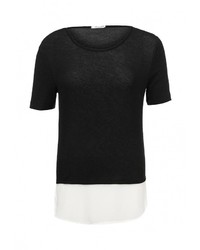 Женский черный свитер с круглым вырезом от Aurora Firenze