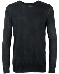 Мужской черный свитер с круглым вырезом от Avant Toi