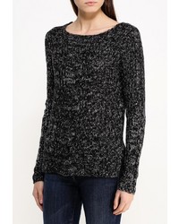 Женский черный свитер с круглым вырезом от Baon