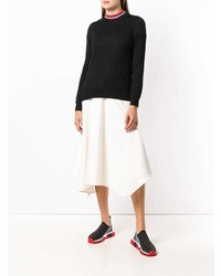 Женский черный свитер с круглым вырезом от Burberry