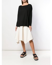 Женский черный свитер с круглым вырезом от Stefano Mortari