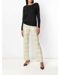 Женский черный свитер с круглым вырезом от Blanca