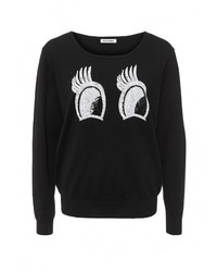 Женский черный свитер с круглым вырезом от BeaYukMui