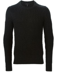Мужской черный свитер с круглым вырезом от Belstaff