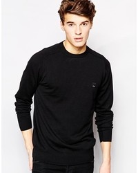 Мужской черный свитер с круглым вырезом от Bench