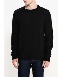 Мужской черный свитер с круглым вырезом от Best Mountain