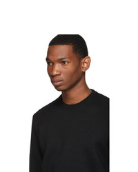 Мужской черный свитер с круглым вырезом от Prada