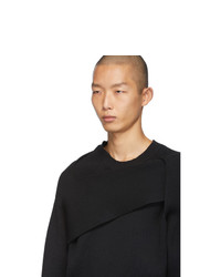 Мужской черный свитер с круглым вырезом от Bottega Veneta