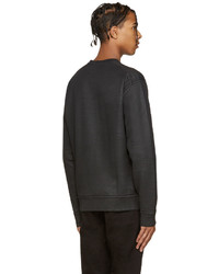 Мужской черный свитер с круглым вырезом от DSQUARED2
