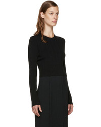 Женский черный свитер с круглым вырезом от Proenza Schouler