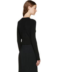 Женский черный свитер с круглым вырезом от Proenza Schouler