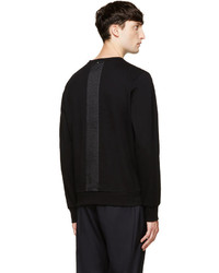 Мужской черный свитер с круглым вырезом от Oamc
