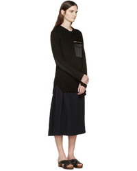 Женский черный свитер с круглым вырезом от Rag & Bone