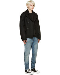 Мужской черный свитер с круглым вырезом от Fanmail