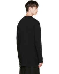 Мужской черный свитер с круглым вырезом от Thamanyah