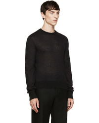 Мужской черный свитер с круглым вырезом от Calvin Klein Collection